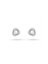 Interlaced Orb Swirl Stud Earrings