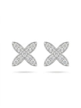 Four-Petal Cross Stud Earrings