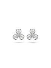 Three-Petal Openwork Stud Earrings