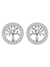 Tree Of Life Halo Stud Earrings