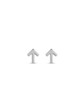 Polished 8 mm Upward Arrow Stud Earrings