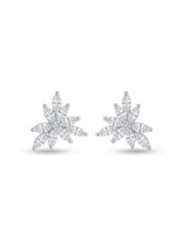 Marquise Spray Floral Stud Earrings