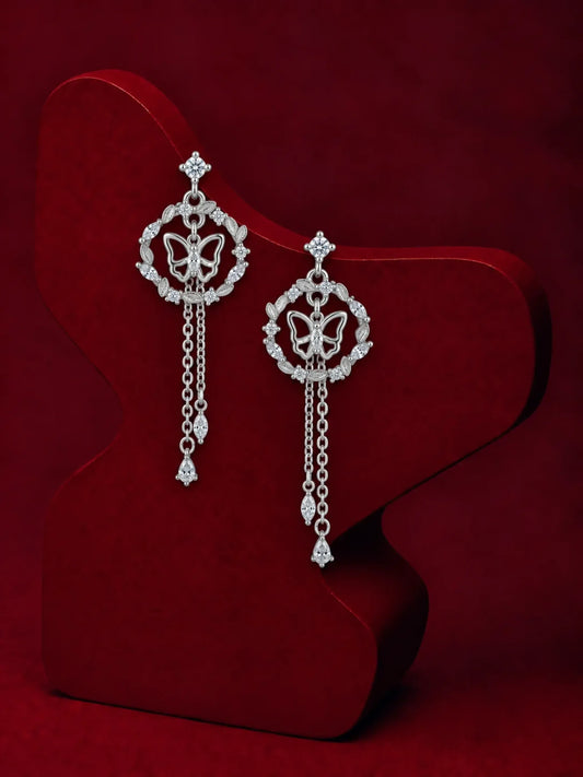 Butterfly Wreath Drop Earrings