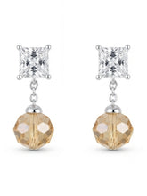 Champagne Bead Drop Earrings
