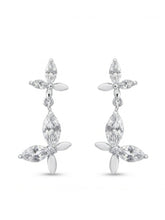 Linked Marquise Leaf Drop Earrings