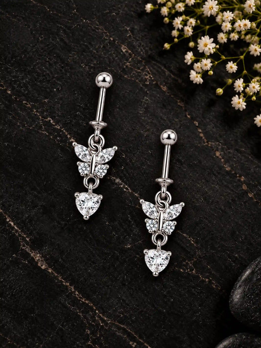 Butterfly Heart Drop Bugadi