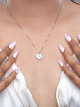 925 silver starfish pendant necklace with crystal-studded detailing on a fine chain