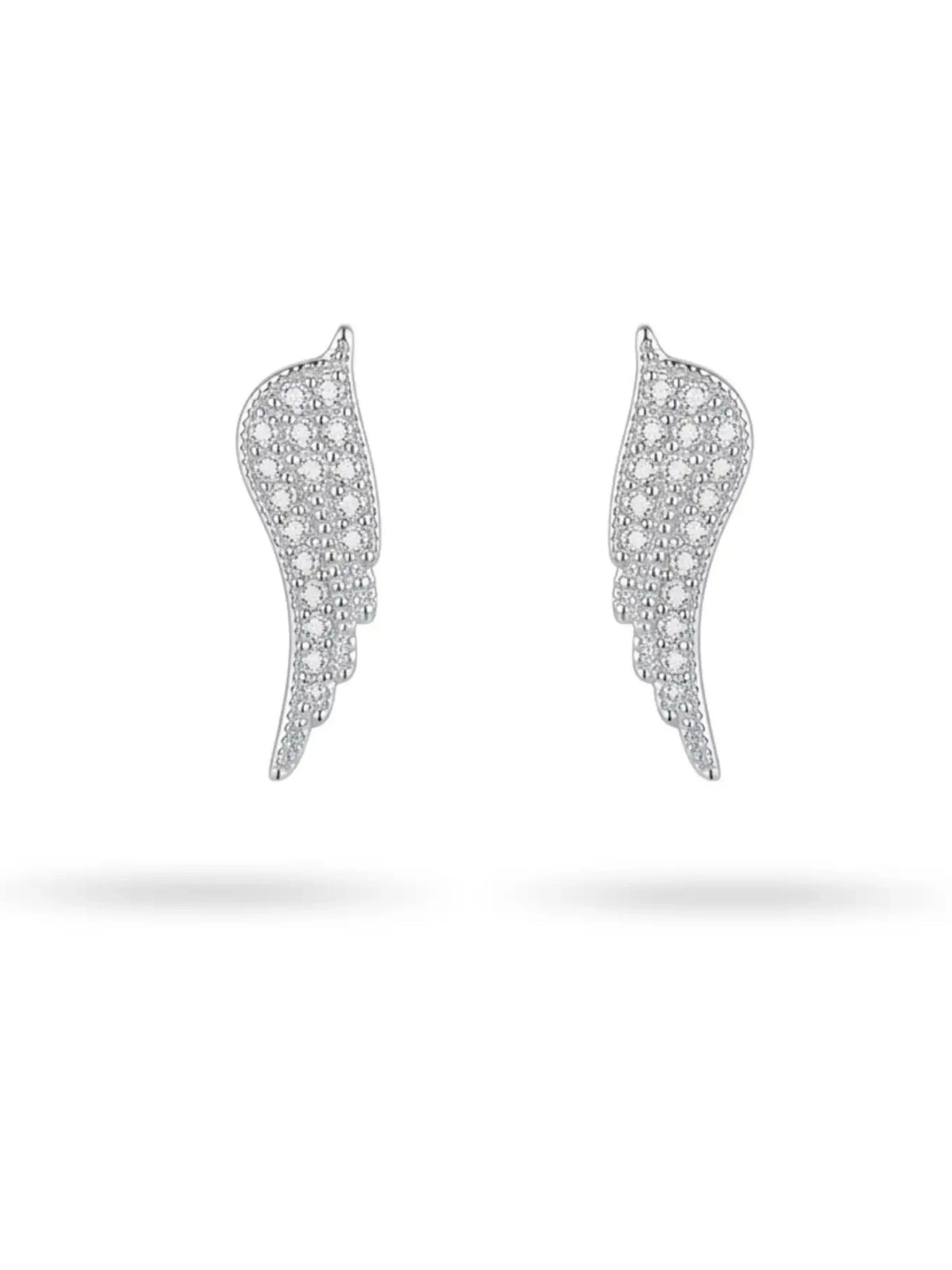 Clear-Stone Wing Ear Climbers