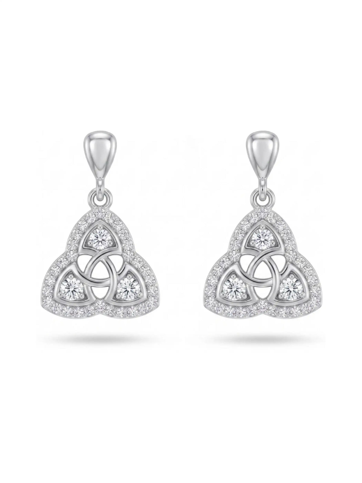 Trinity Knot Drop Earrings