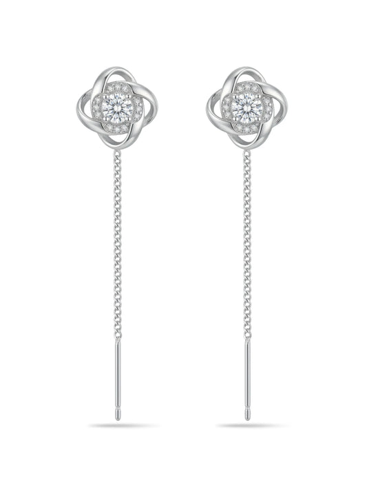 Interlaced Halo Sui Dhaga Earrings