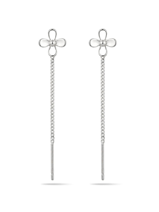 Polished Clover Sui Dhaga Earrings