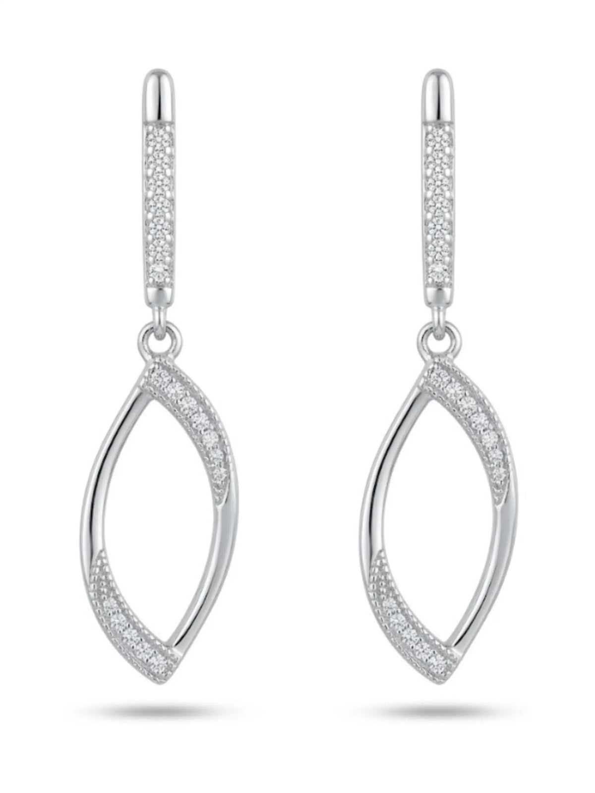 Twisted Marquise Drop Earrings