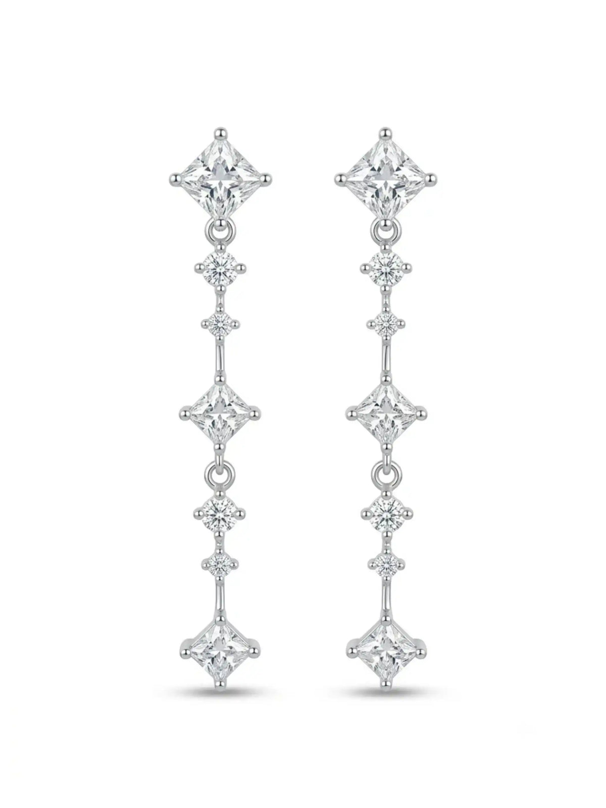 Geometric Line Drop Earrings
