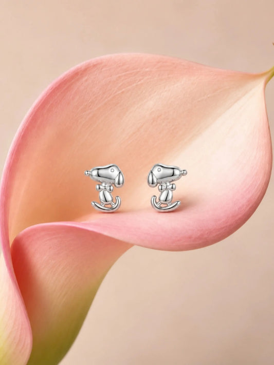 Bow-Tie Snoopy Stud Earrings