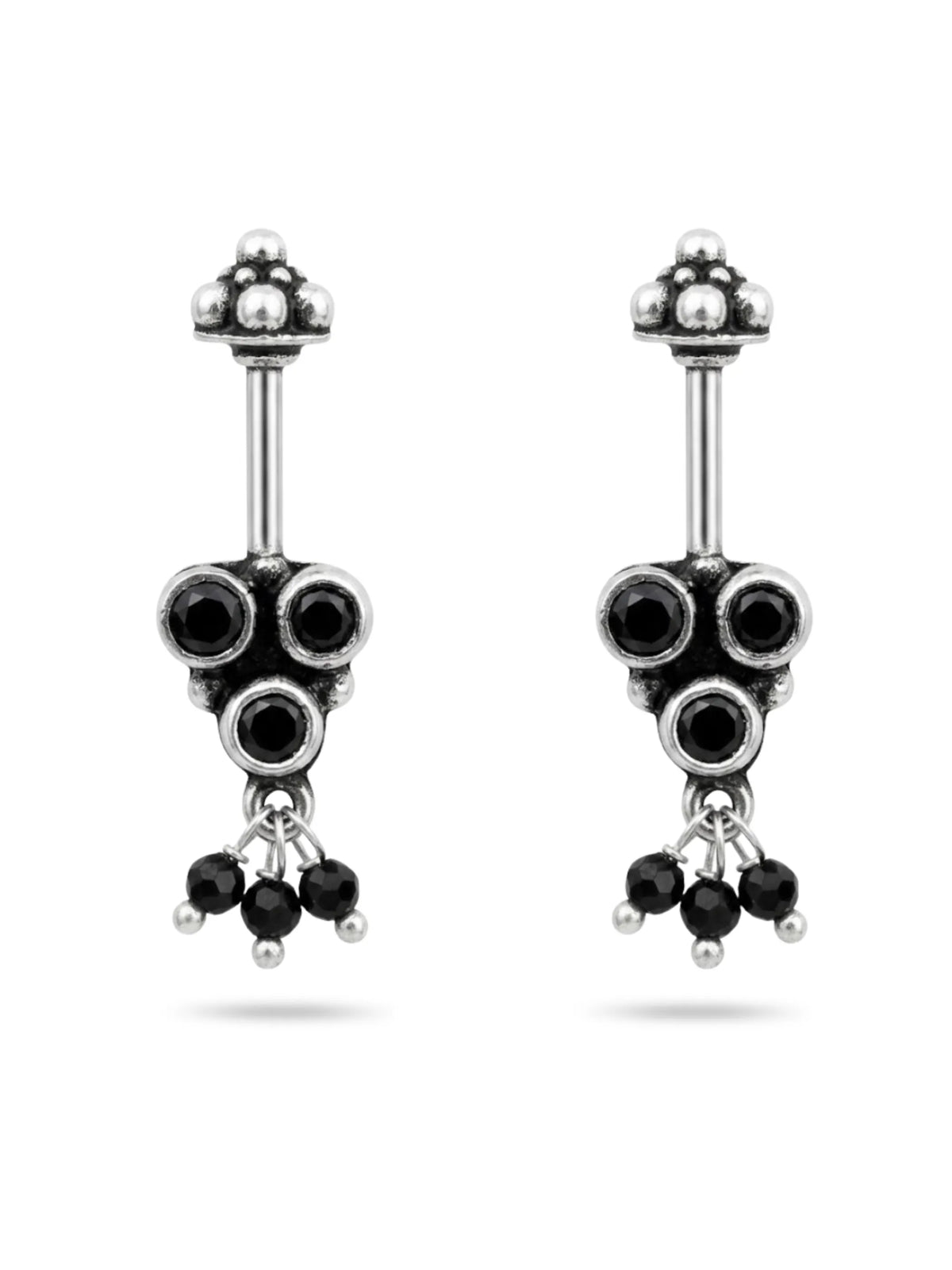 Black Triple Oxidised Cluster Bugadi