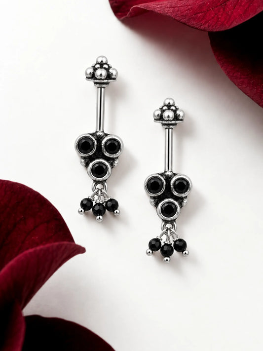 Black Triple Oxidised Cluster Bugadi