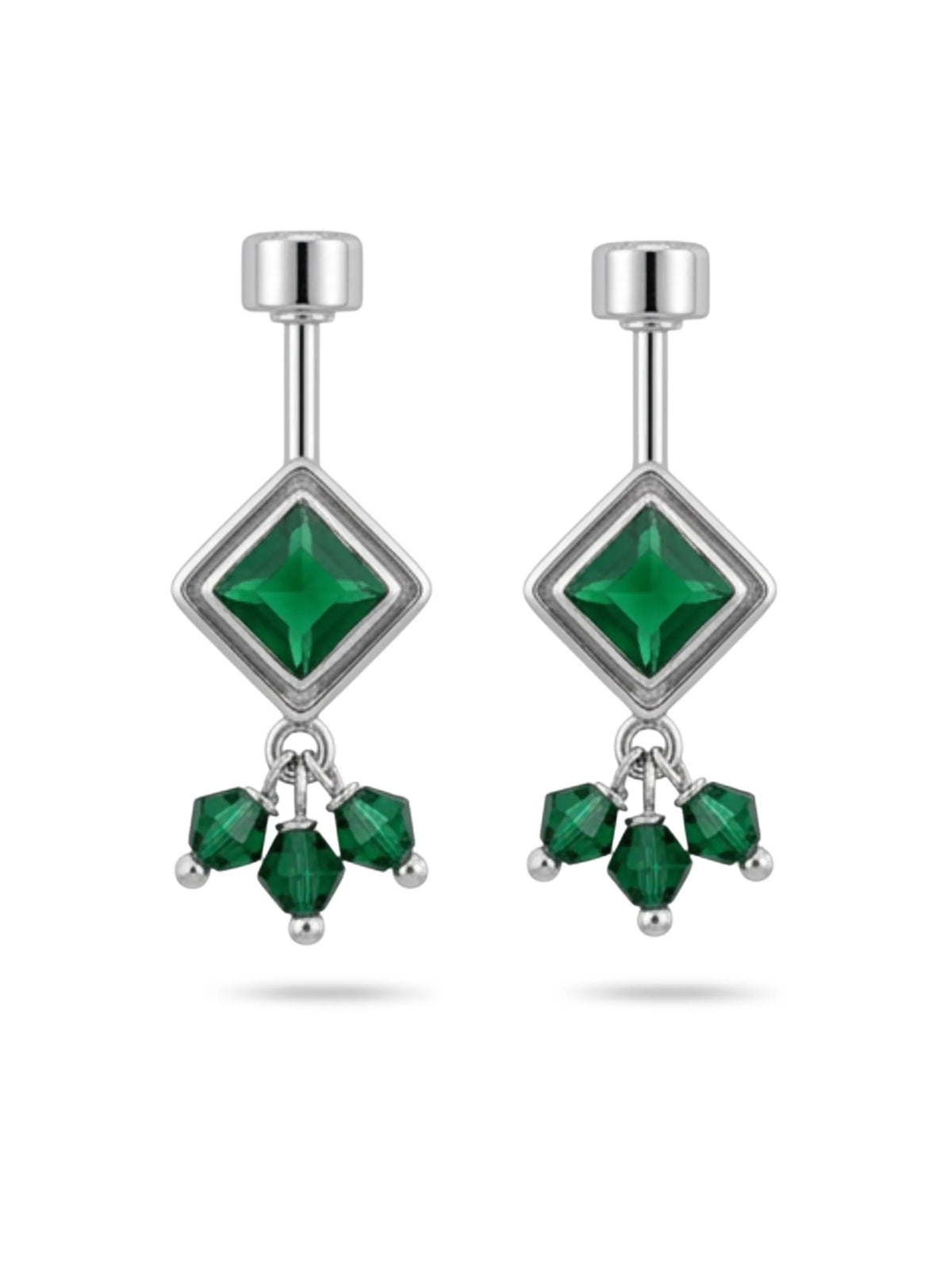 Green Diamond Oxidised Bead Bugadi