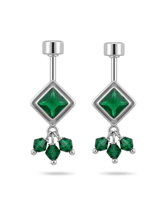 Green Diamond Oxidised Bead Bugadi