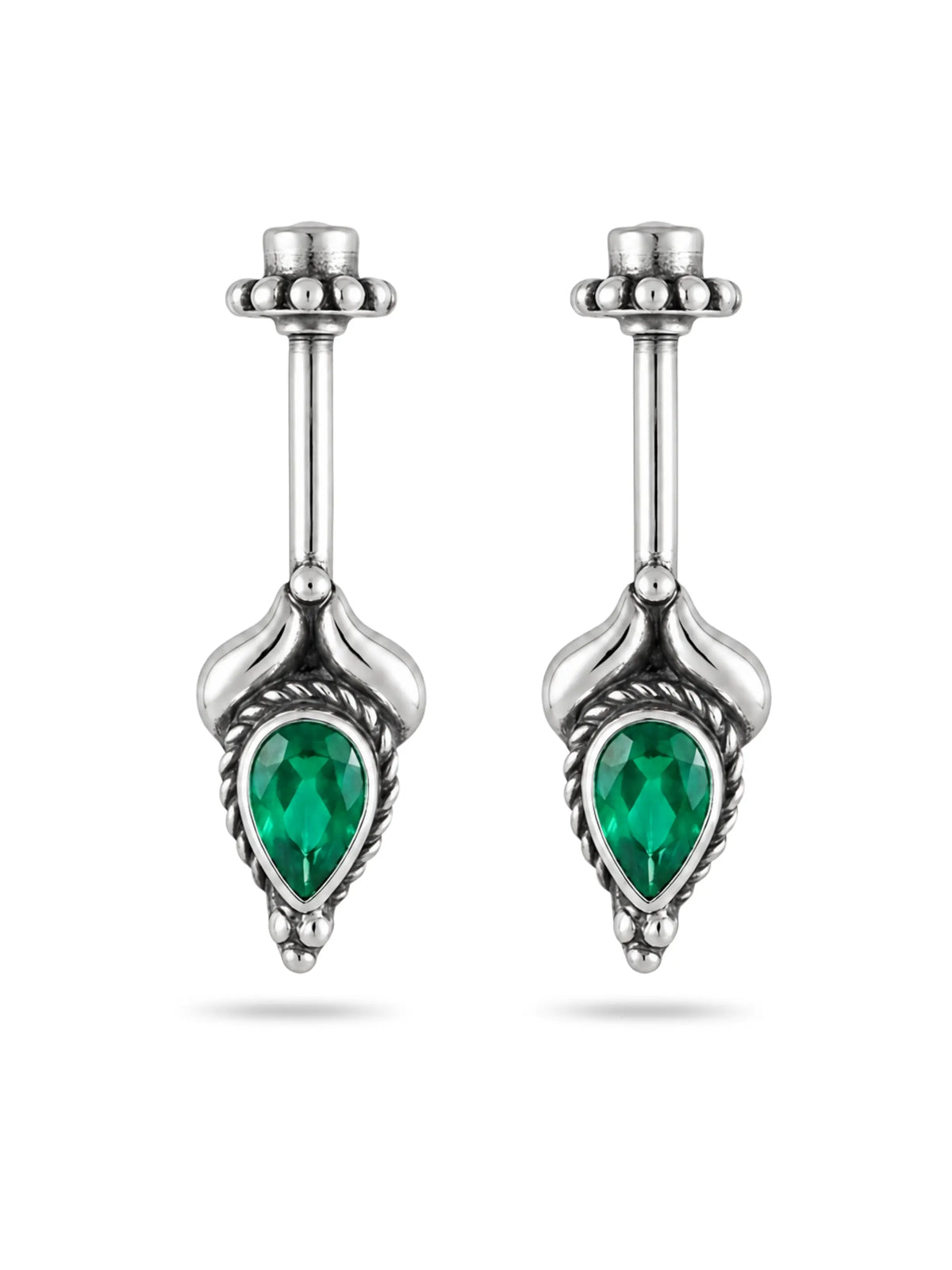 Green Pear Oxidised Rope Bugadi