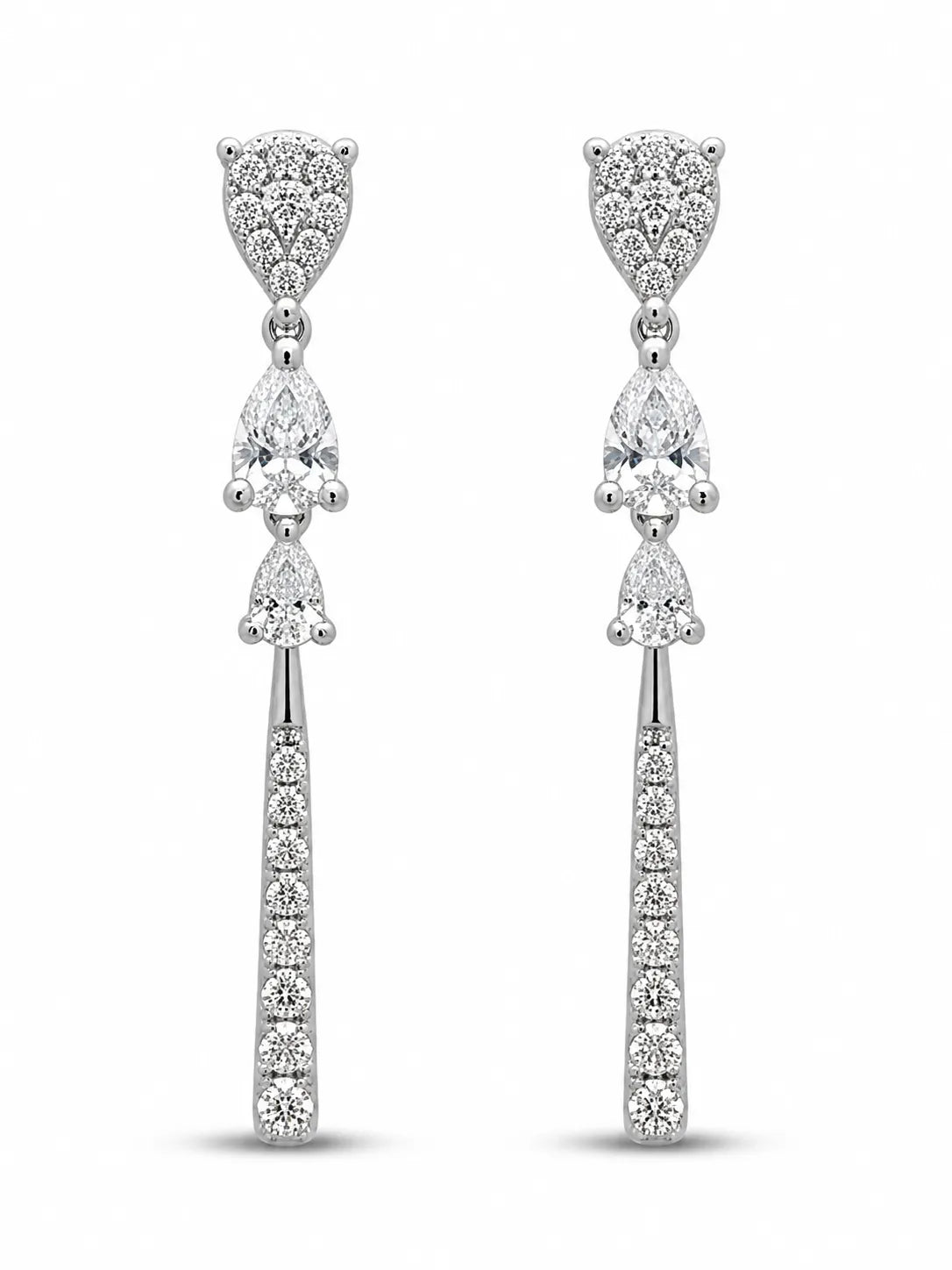 Graduated Teardrop Drop Earrings