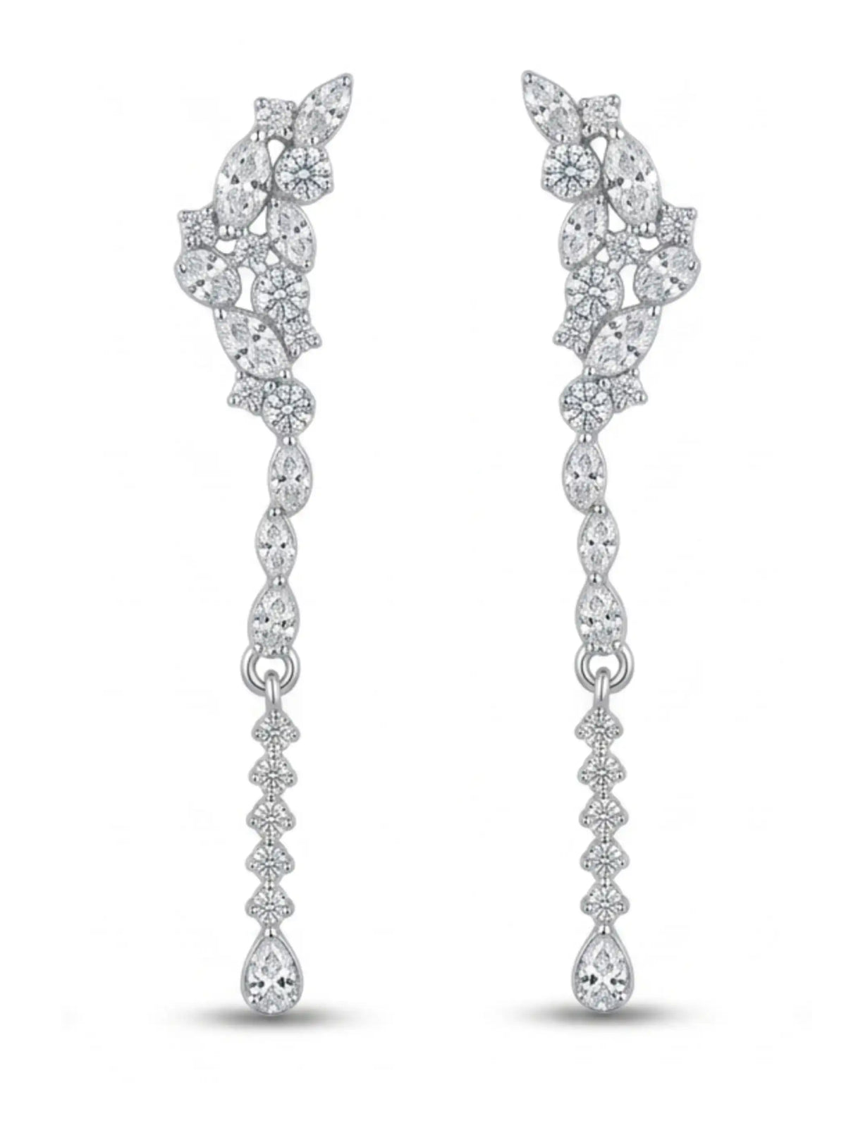 Leaf Cascade Drop Earrings