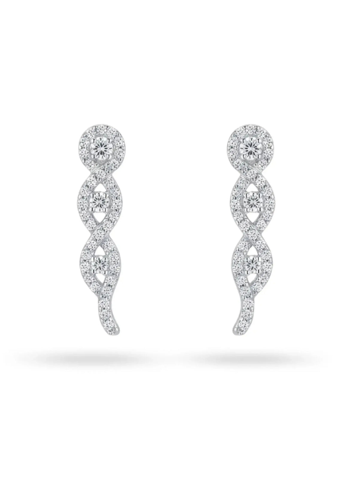 Triple Infinity Ear Climbers