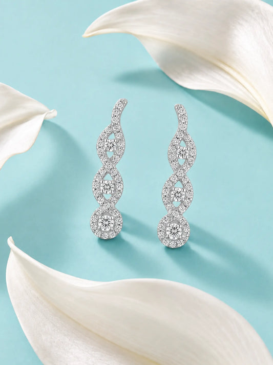Triple Infinity Ear Climbers