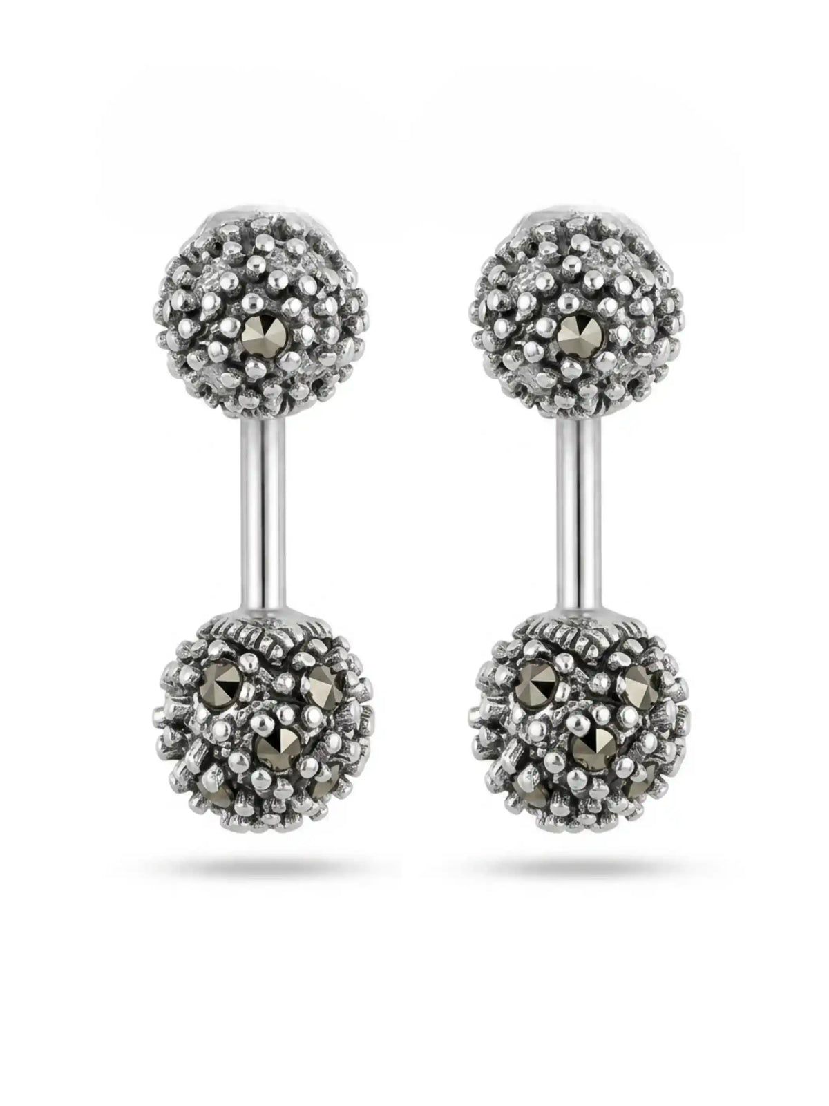 Marcasite Floral Medallion Bugadi