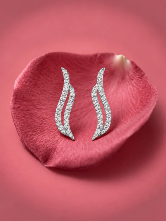Open Feather Ear Climbers