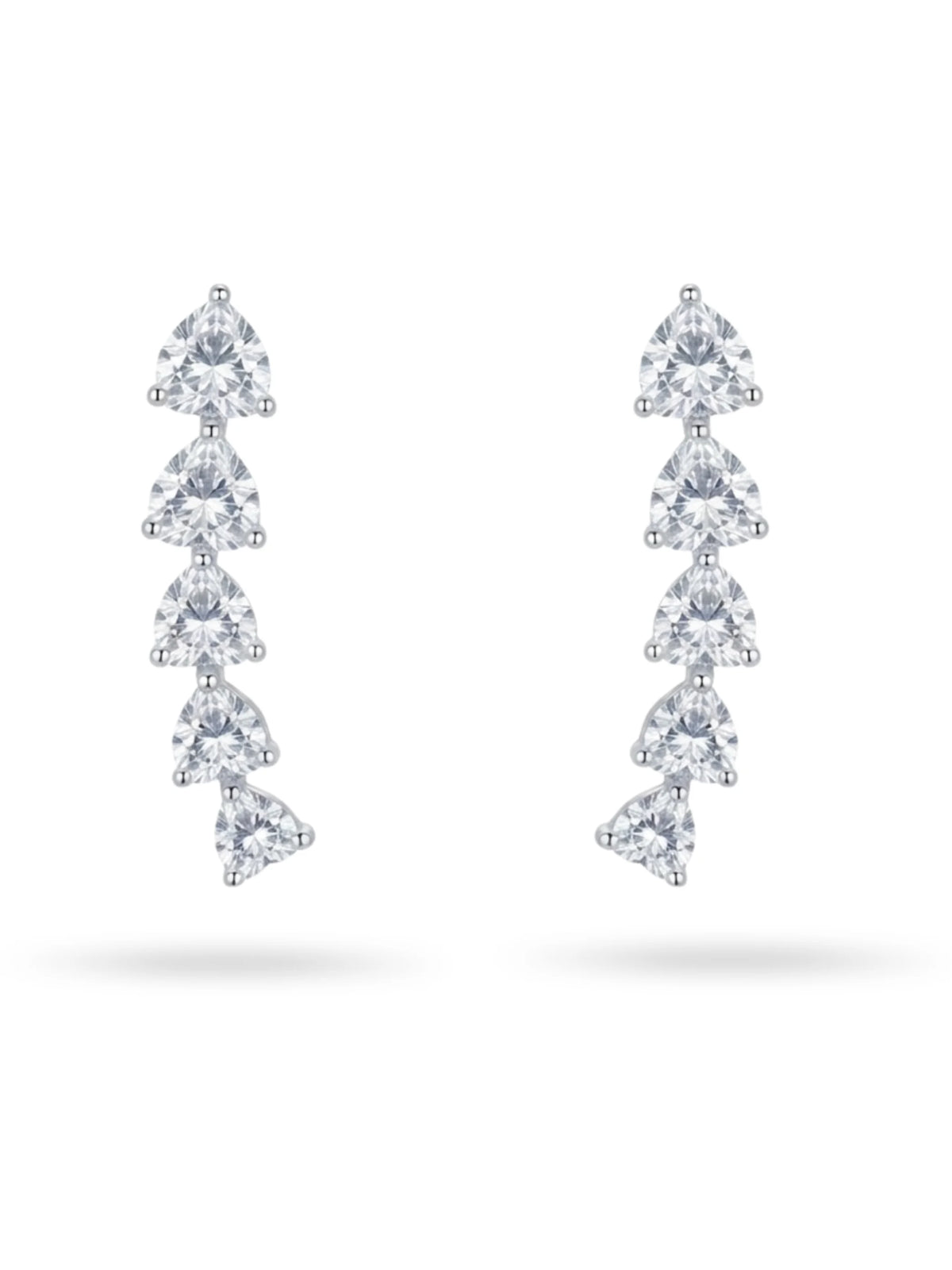 Graduated Heart Ear Climbers