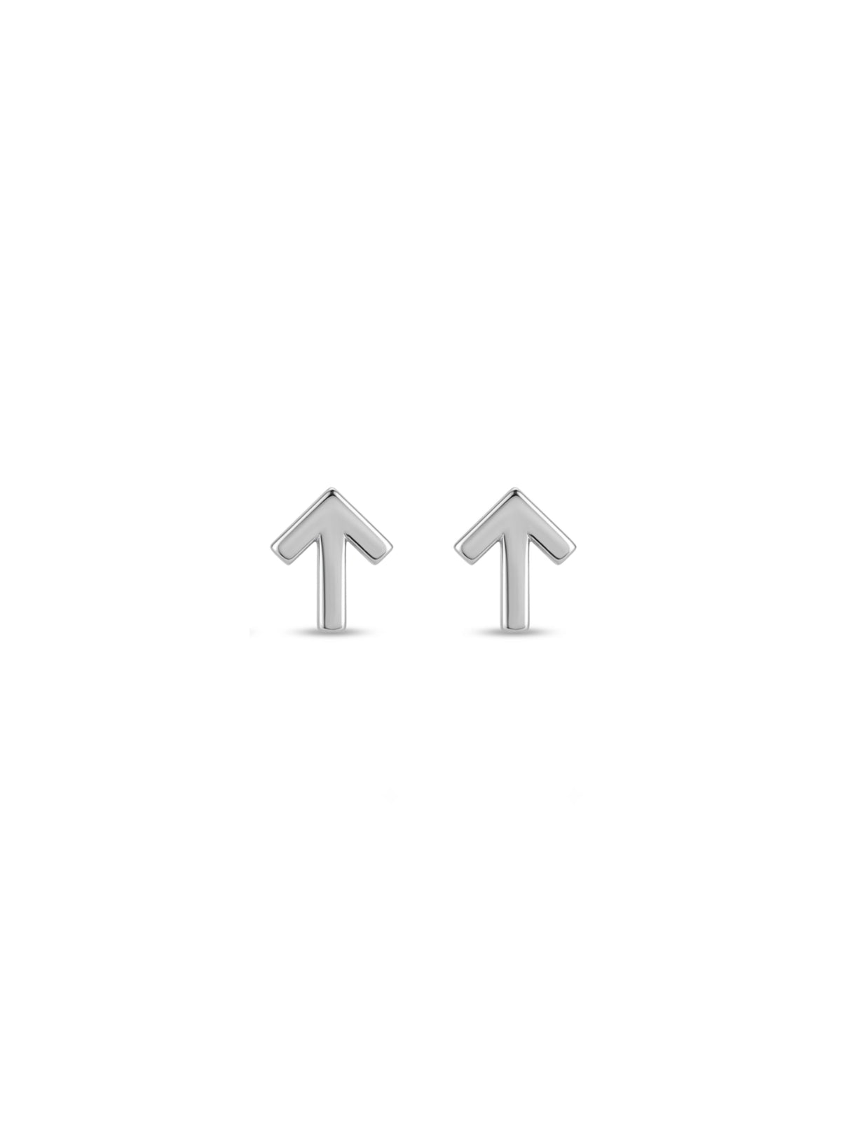 Polished 8 mm Upward Arrow Stud Earrings