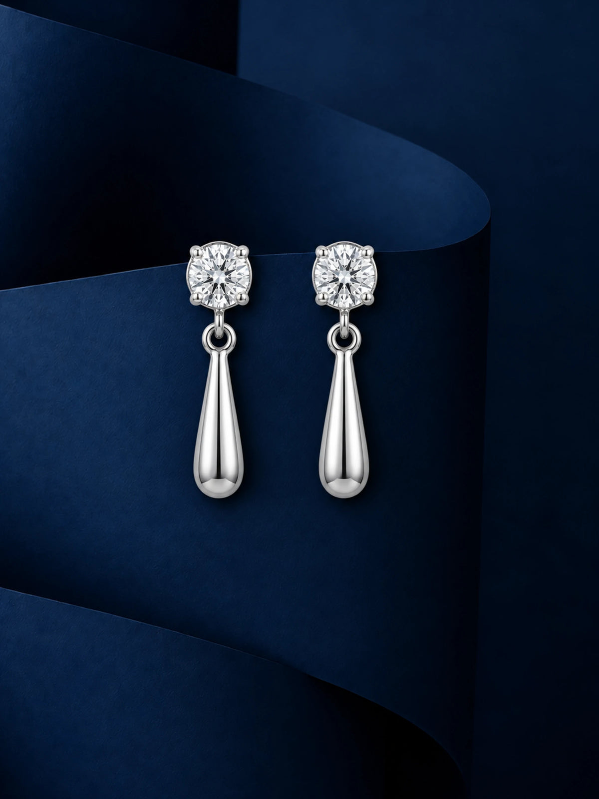 Polished Teardrop Drop Earrings