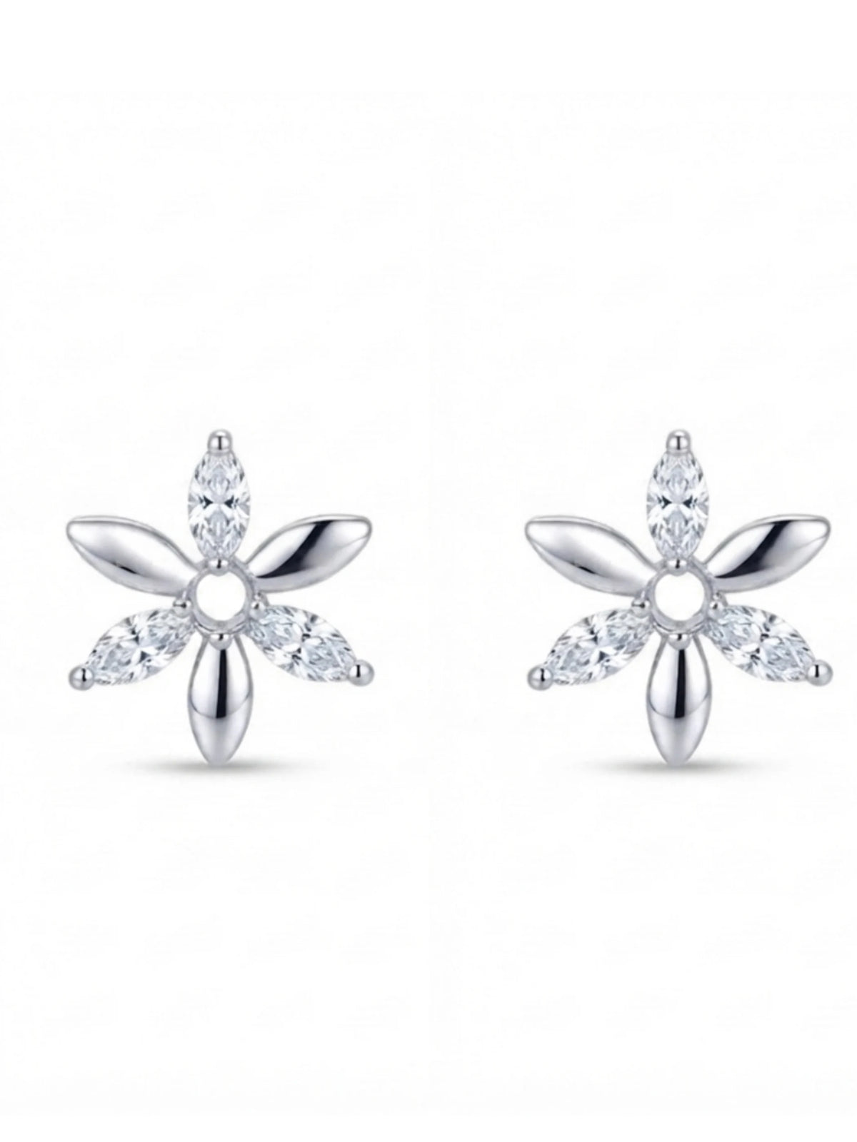 Mixed Petal Floral Stud Earrings