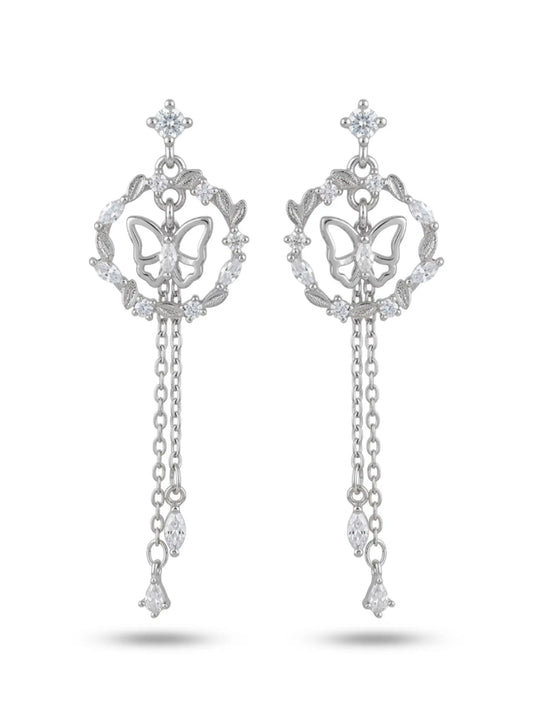 Butterfly Wreath Drop Earrings