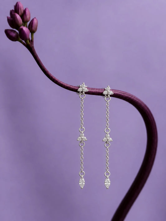 Fine Chain Drop Earrings