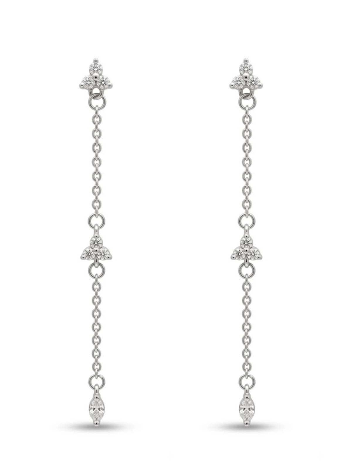 Fine Chain Drop Earrings