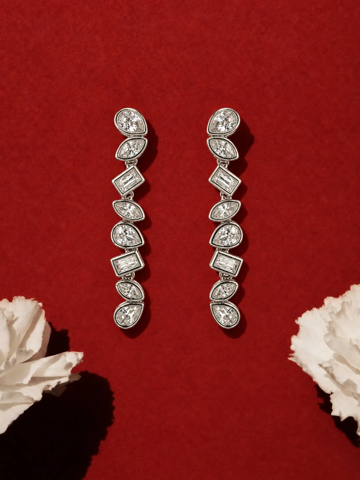 Mixed Shape Line Earrings