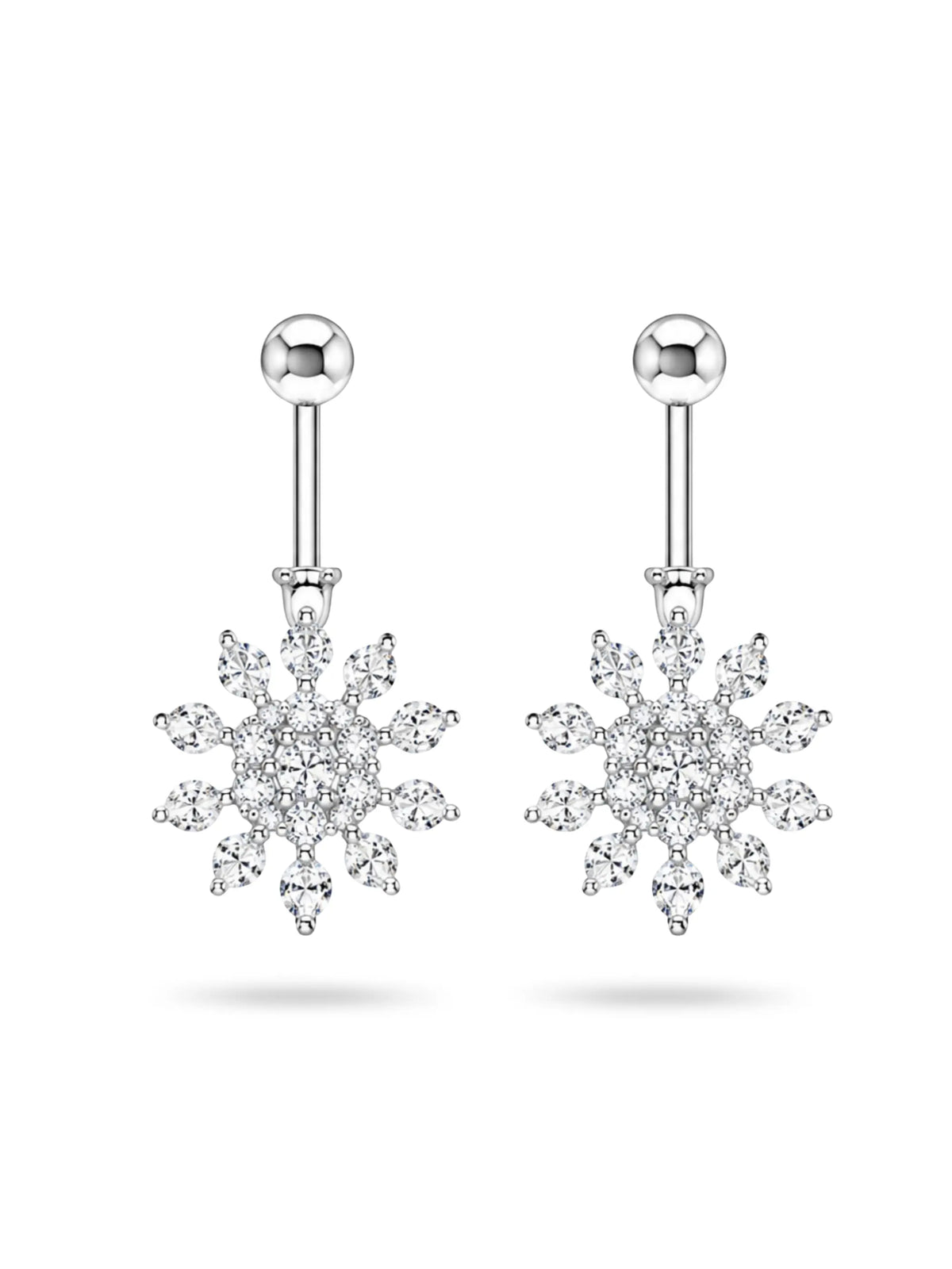 Clear Snowflake Starburst Bugadi