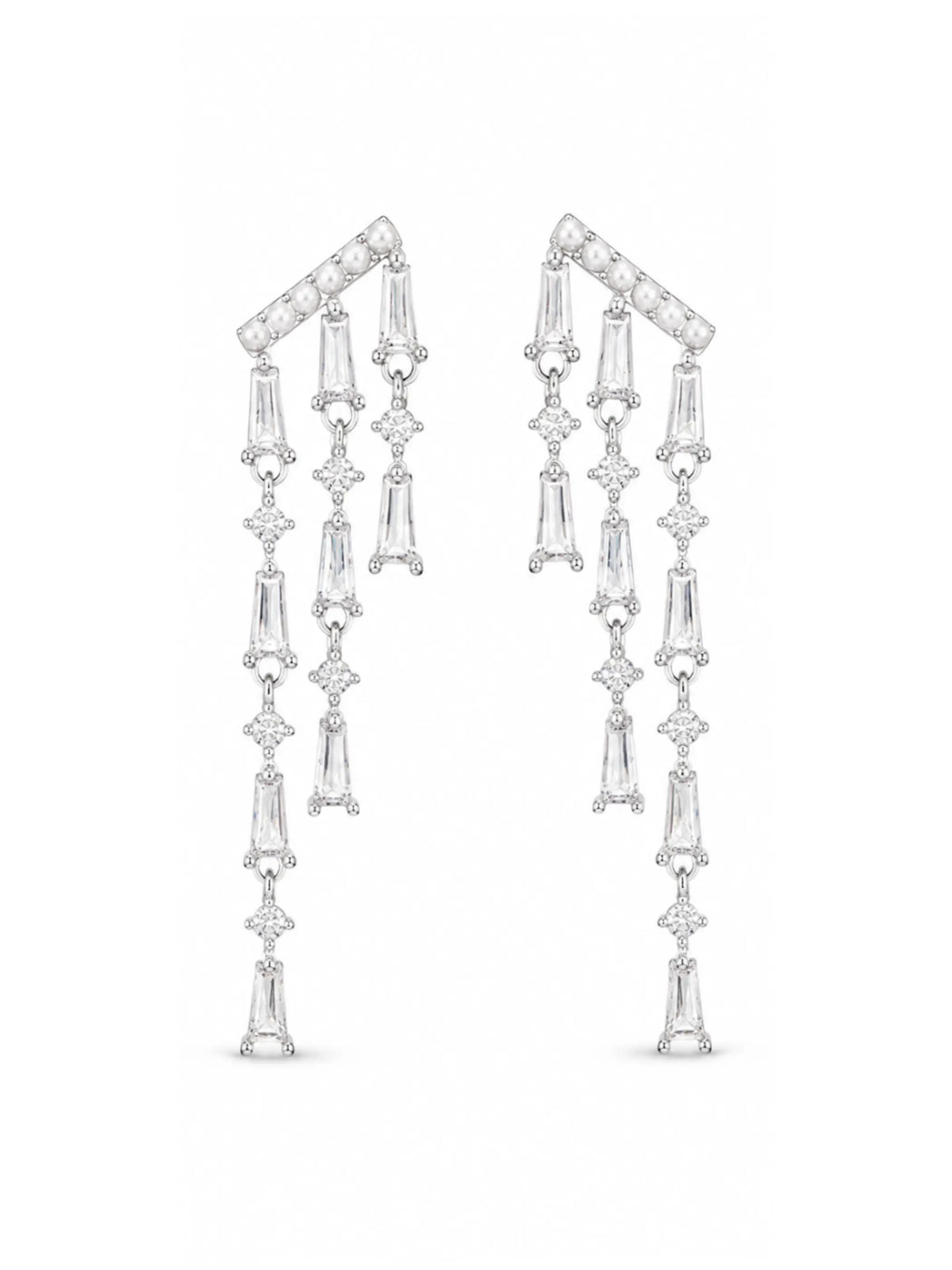 Three Strand Drop Earrings