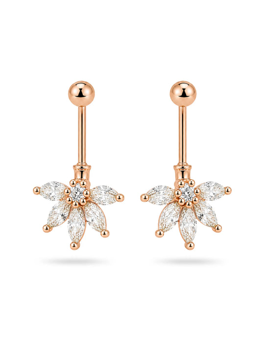 Rose Gold Floral Cluster Bugadi